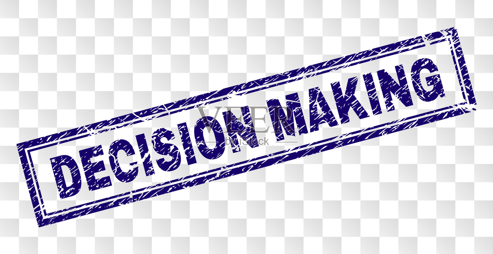 刻划的决策矩形印章插画图片素材