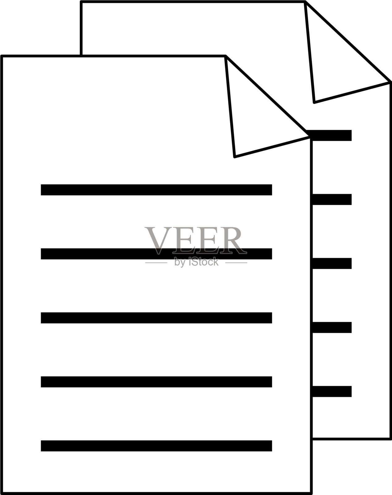 弯曲角符号为黑色和插画图片素材