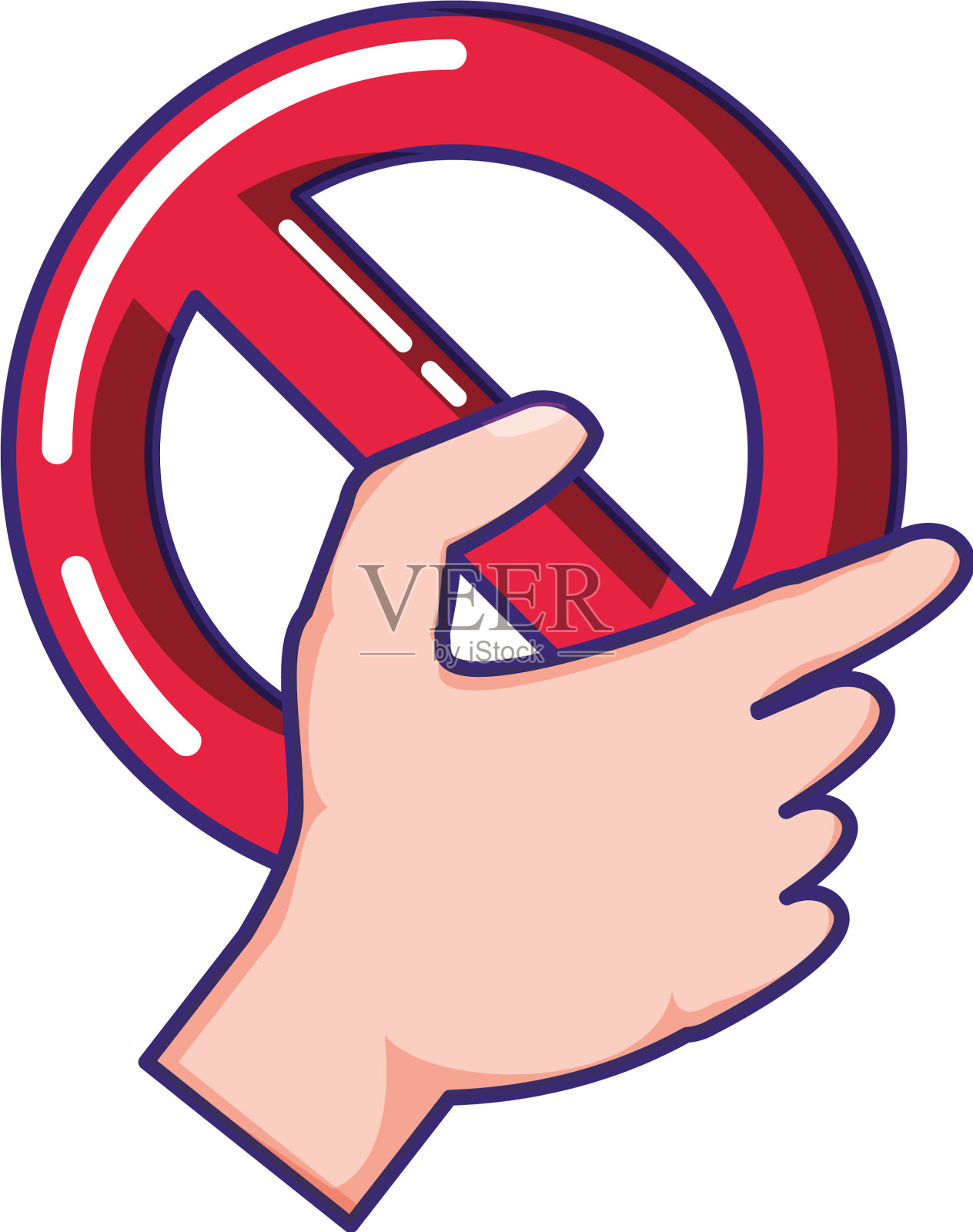 被禁止的符号孤立图标设计元素图片