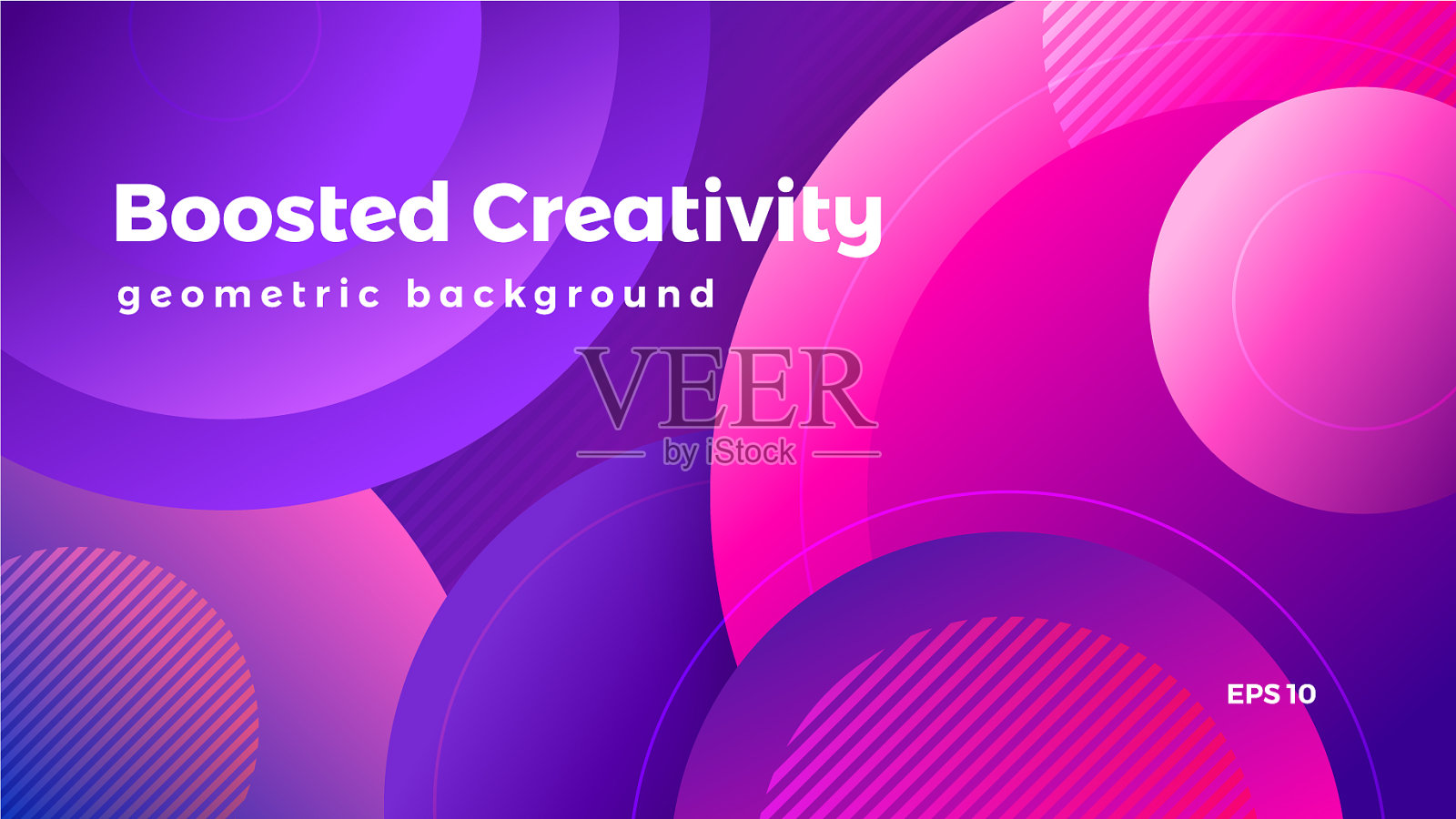 抽象的几何背景，丰富多彩的未来主义插画图片素材