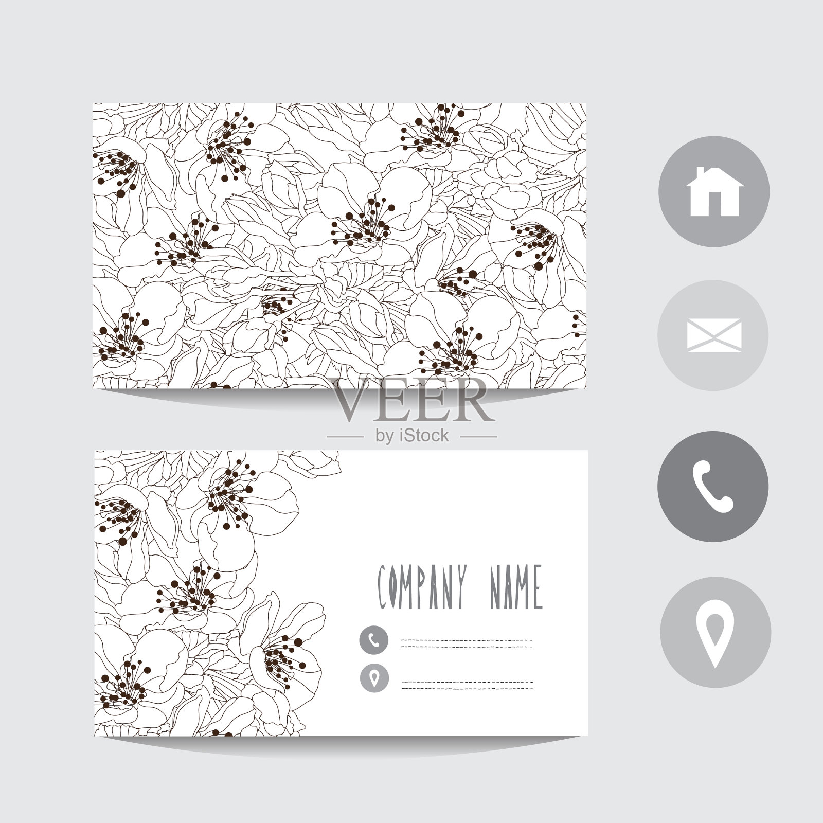 名片模板插画图片素材