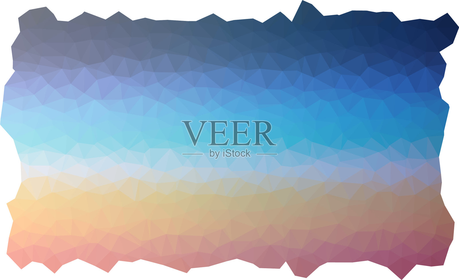 彩色三角形低聚马赛克抽象插画图片素材