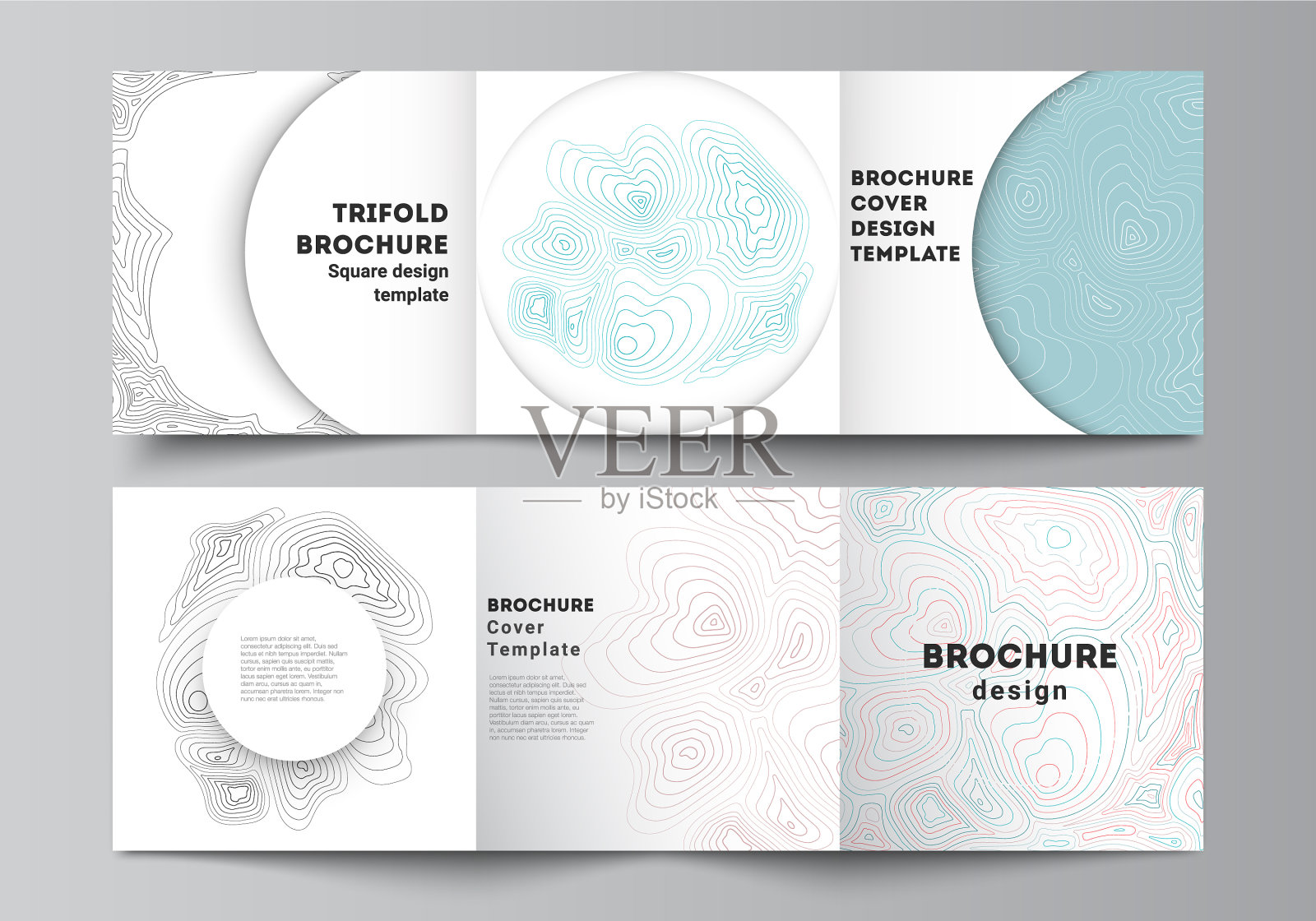 最小的可编辑布局的广场设计模板素材