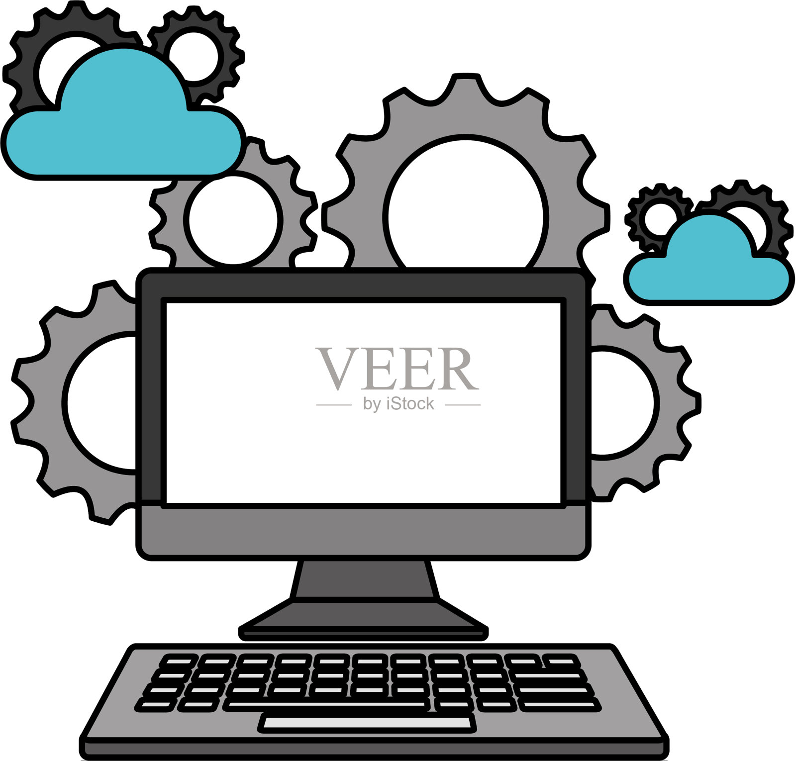 计算机设备云存储设备设计元素图片