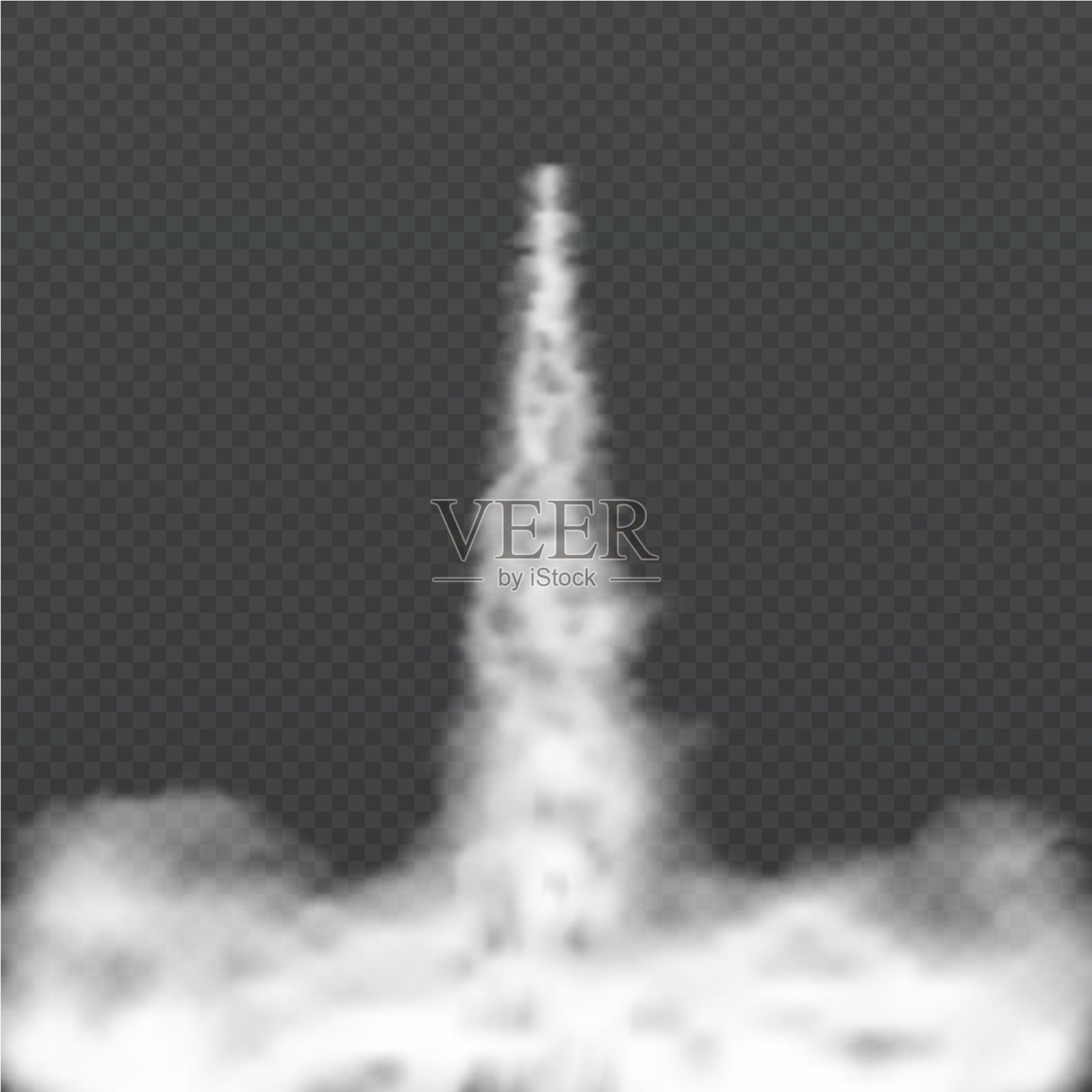 太空火箭发射烟雾喷射器烟雾痕迹和插画图片素材
