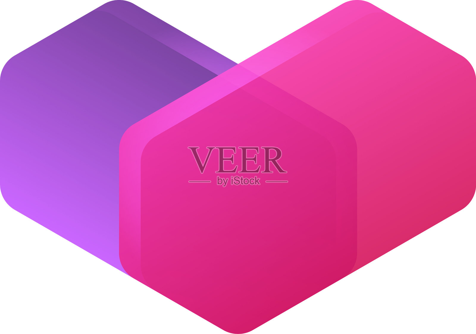 心脏标志的标志设计元素图片