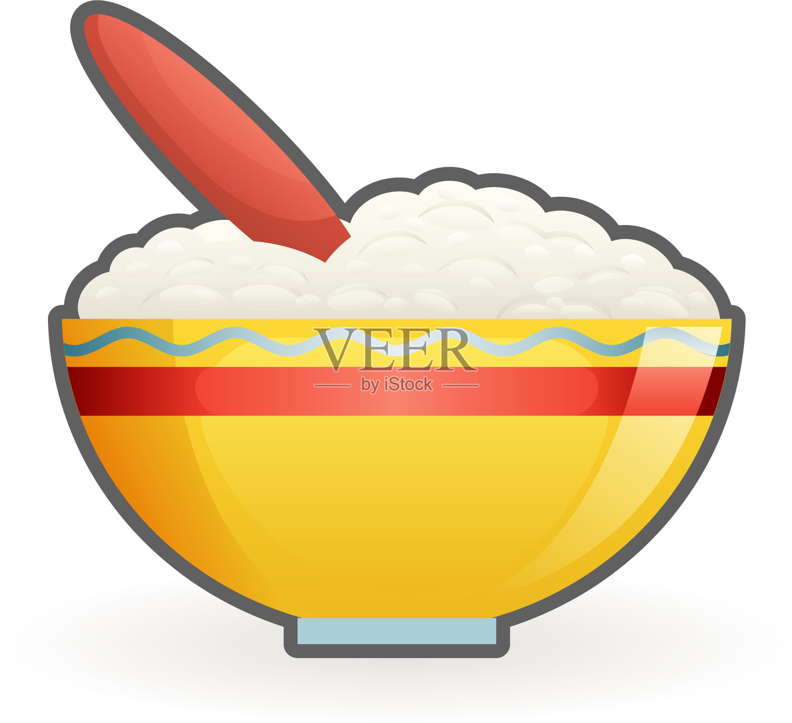 粥宝宝健康食品卡通设计图标素材