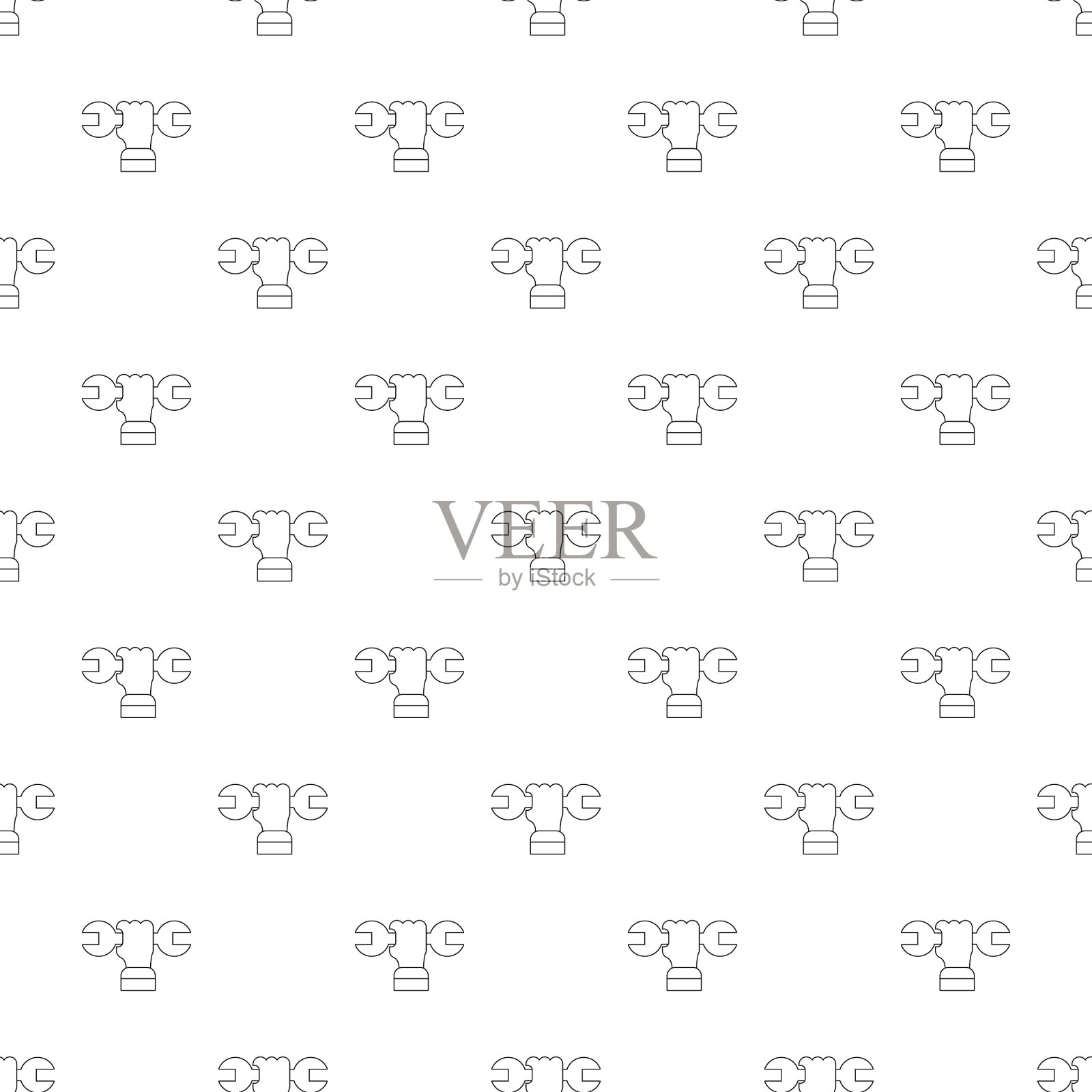 手扳手花样无缝管插画图片素材