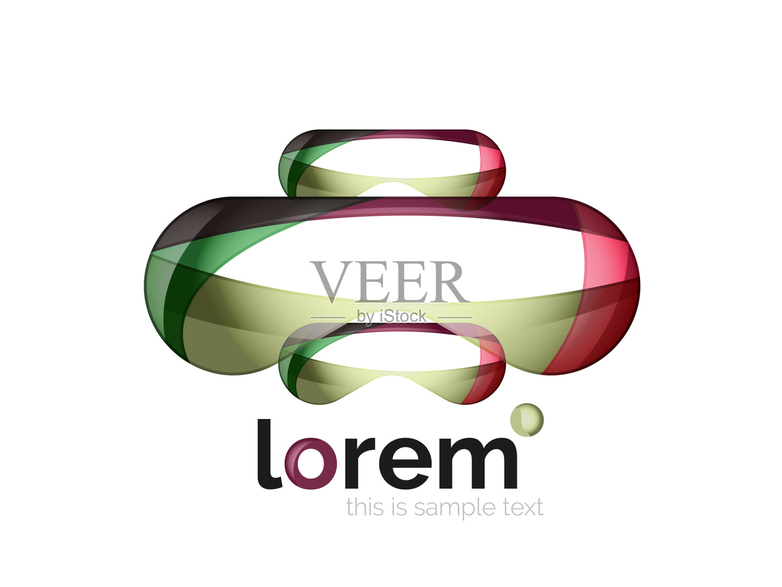 标志抽象几何图标设计元素图片