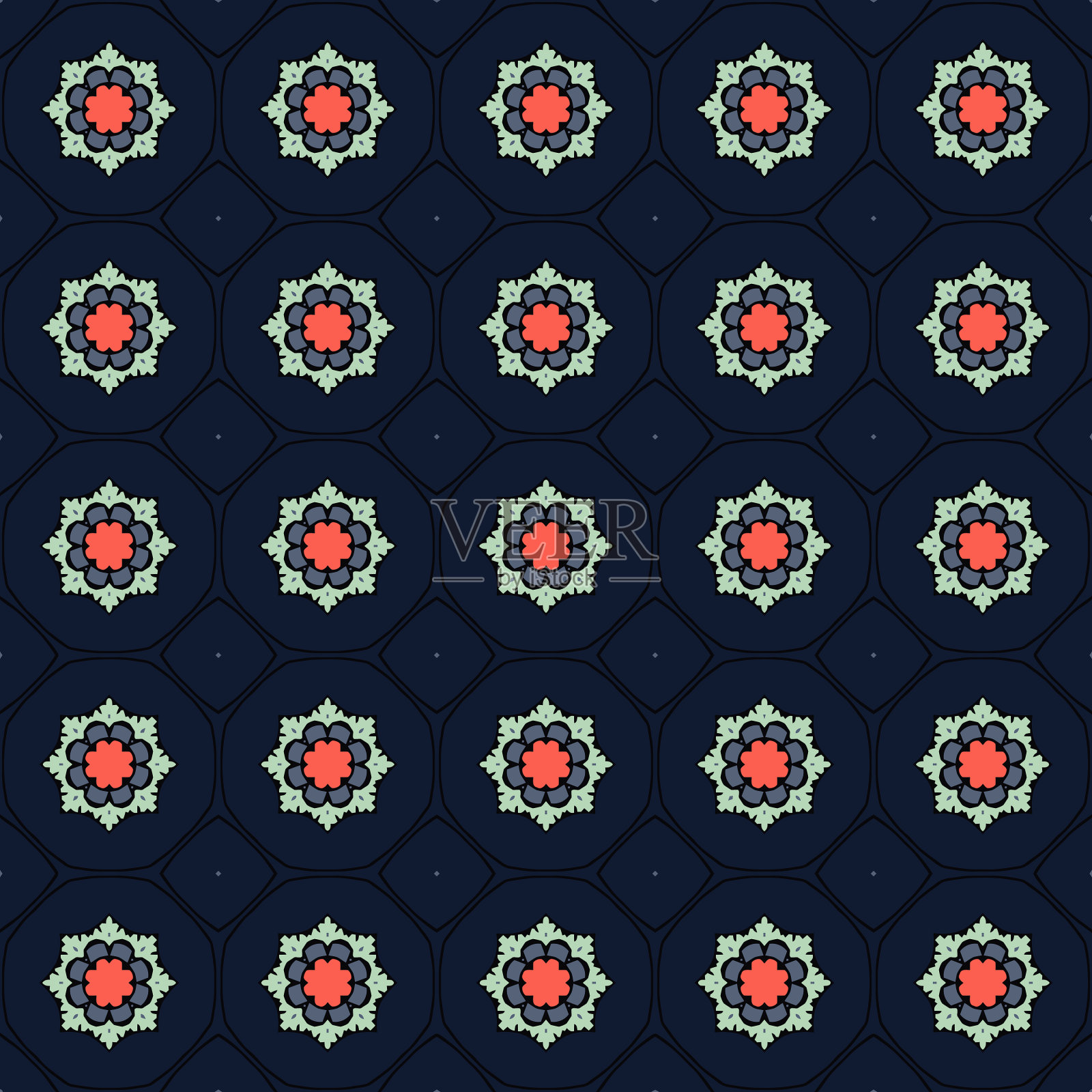 模式的背景插画图片素材