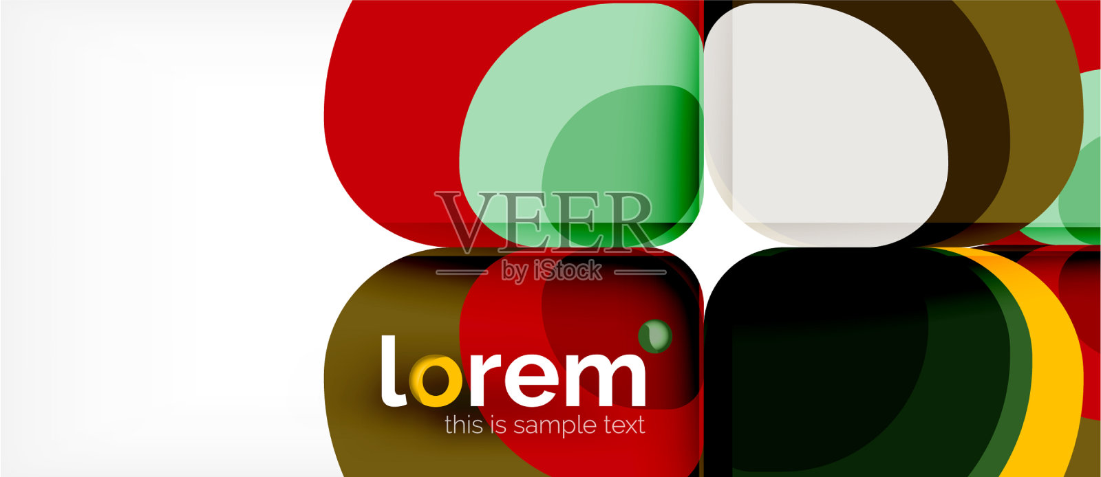 圆三角形几何形状组成插画图片素材