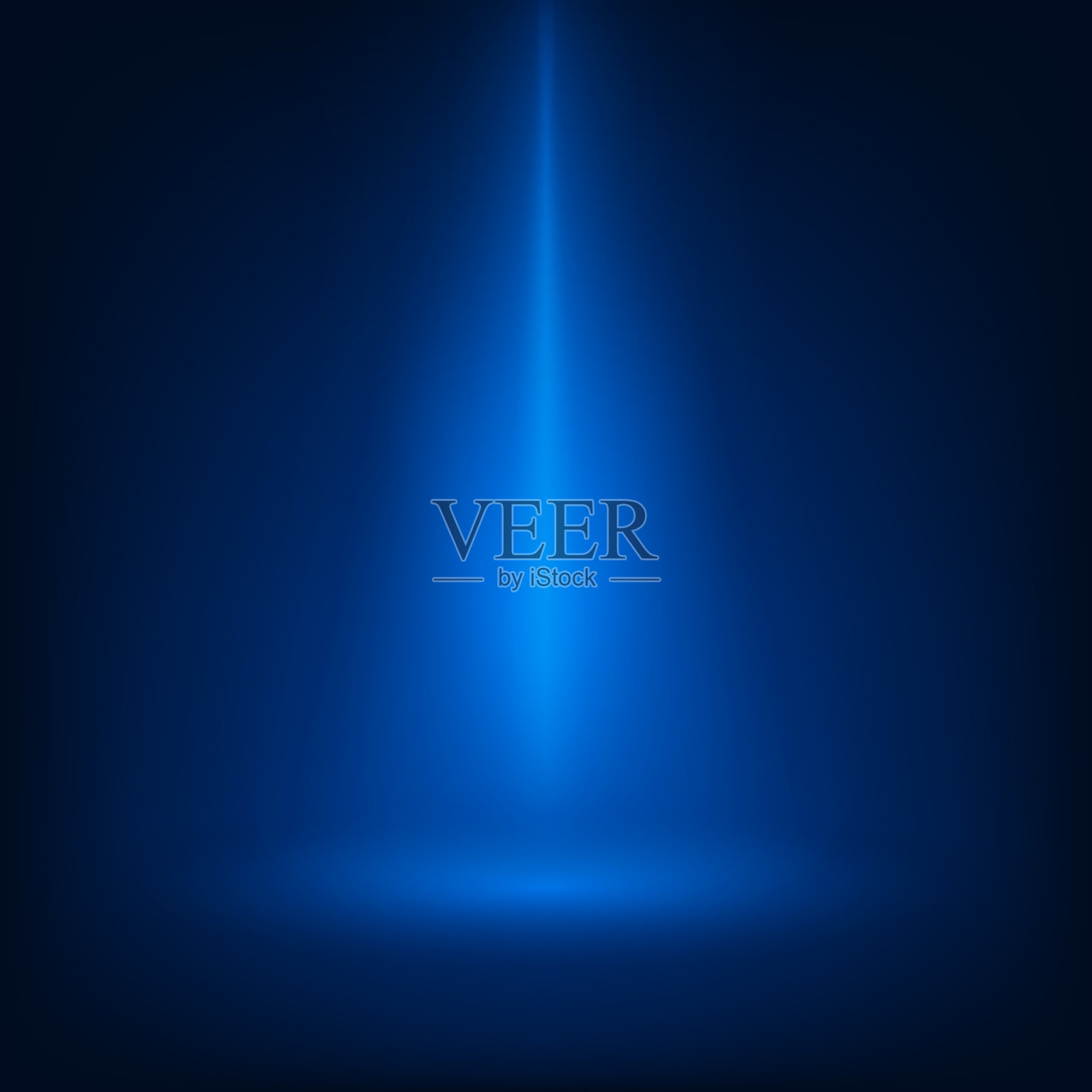 蓝色的场景照亮了聚光灯光束插画图片素材