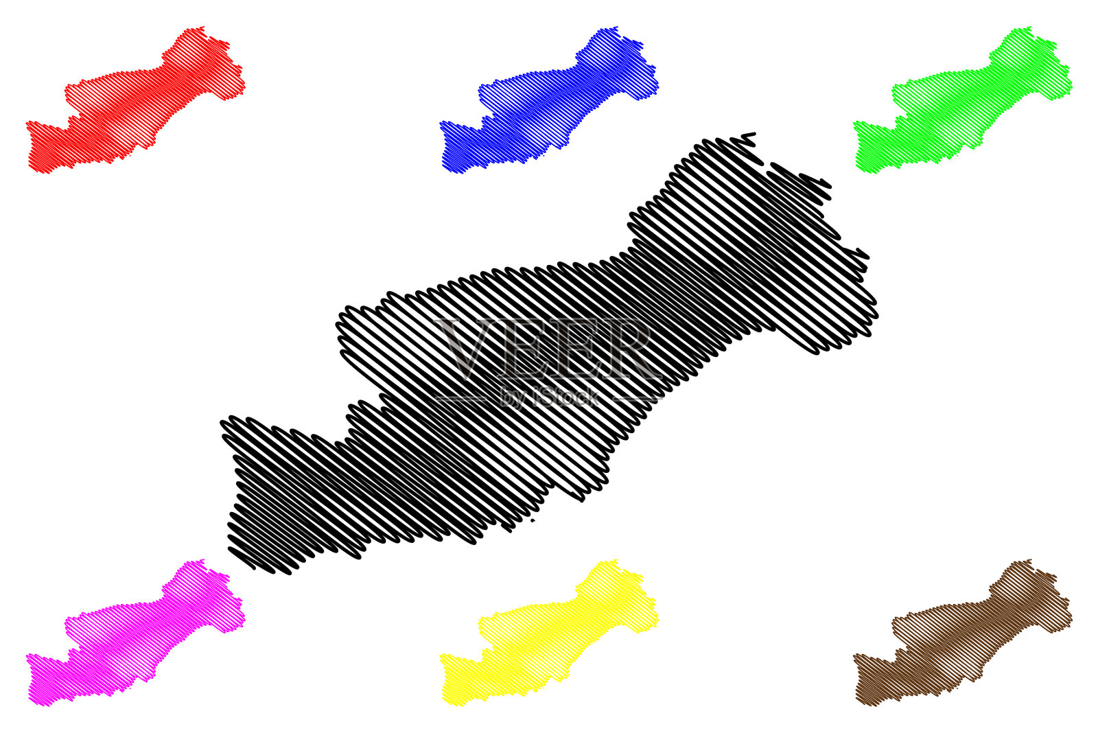 梅尔辛地图插画图片素材