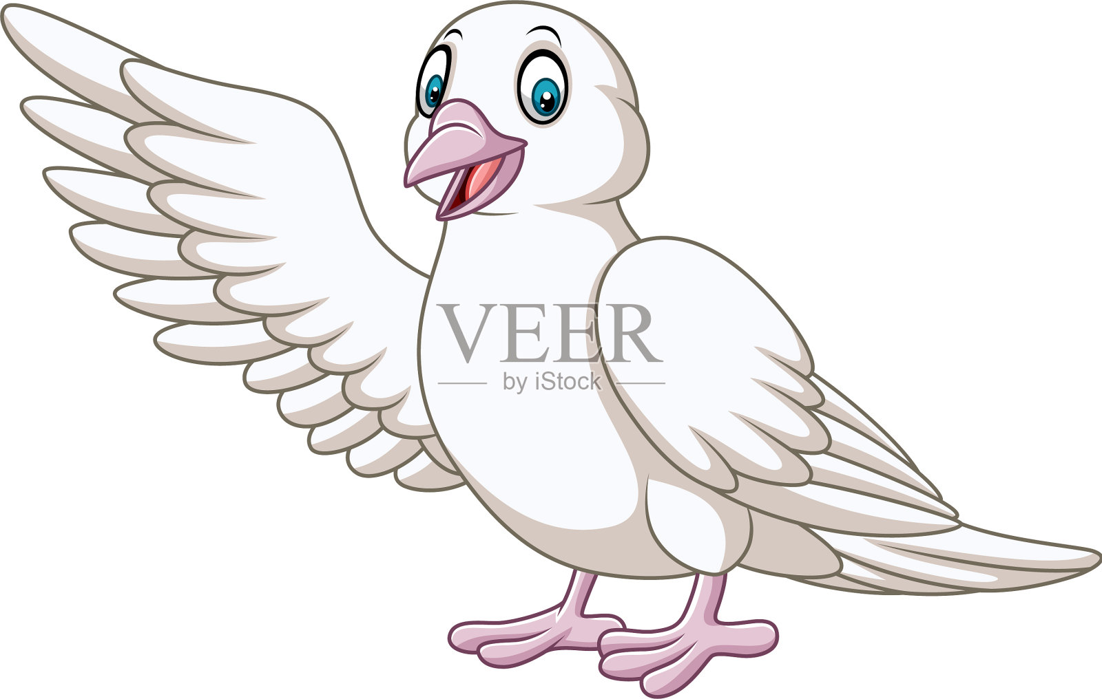 卡通可爱鸽子呈现设计元素图片