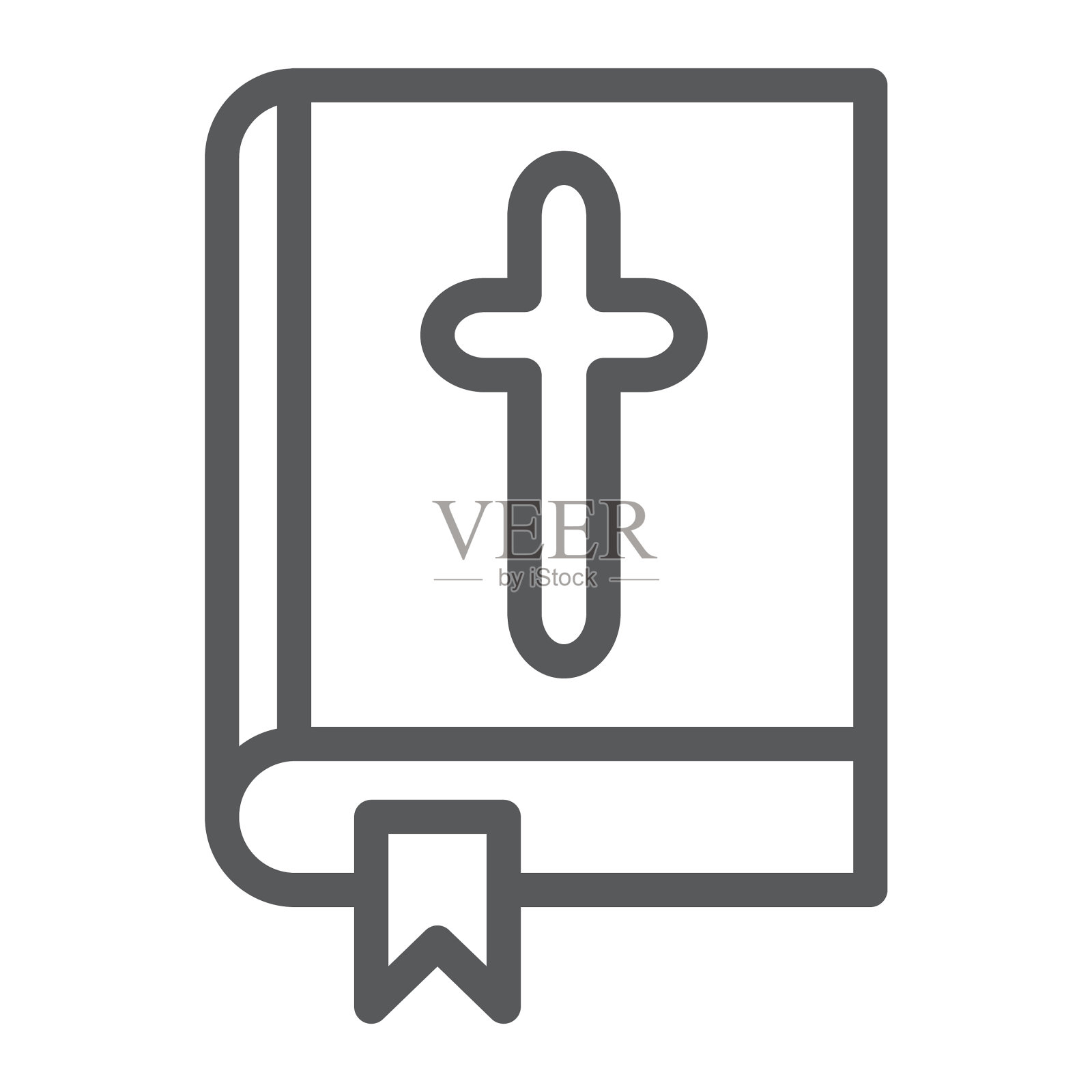 圣经线偶像教会和宗教书图标素材