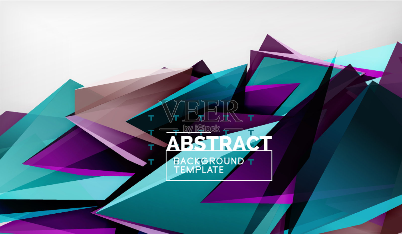 三维几何三角形形状抽象背景插画图片素材