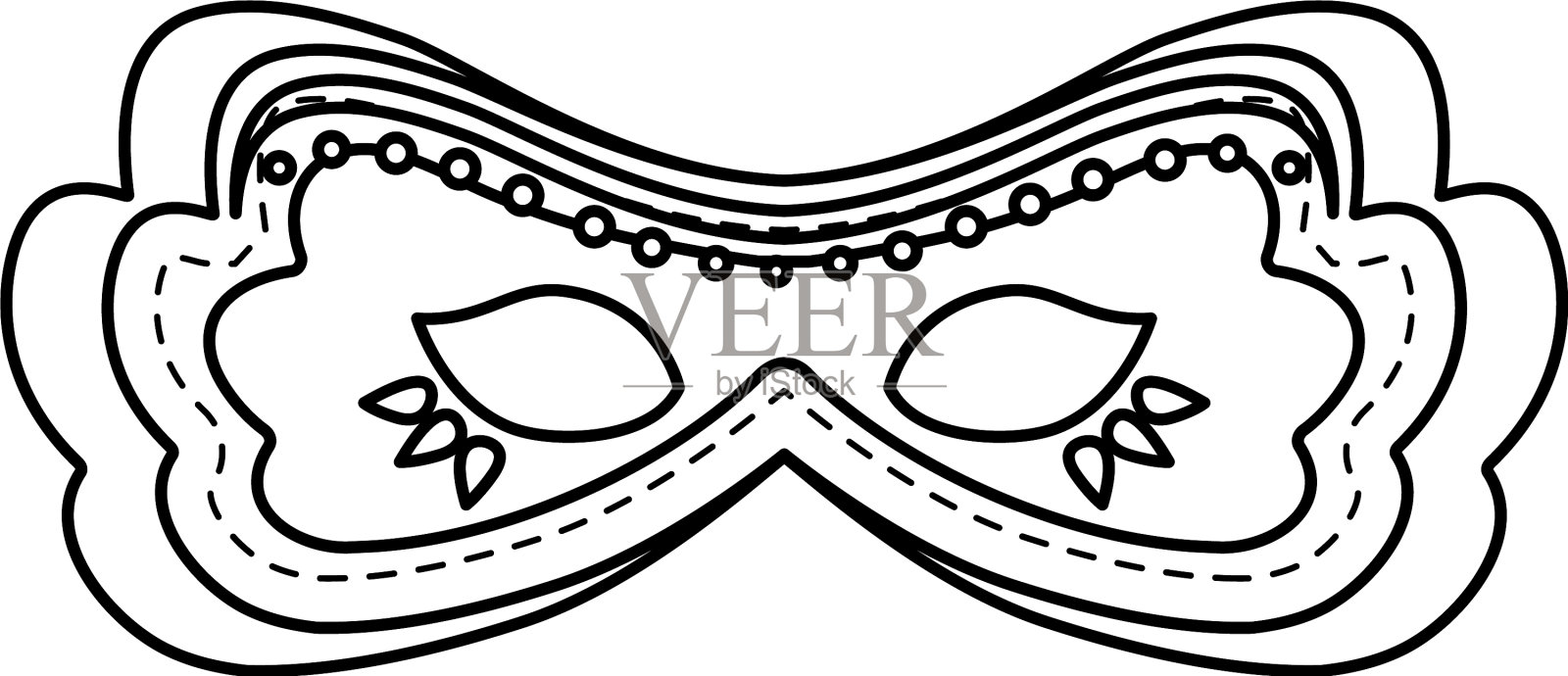 嘉年华面具配件图标设计元素图片