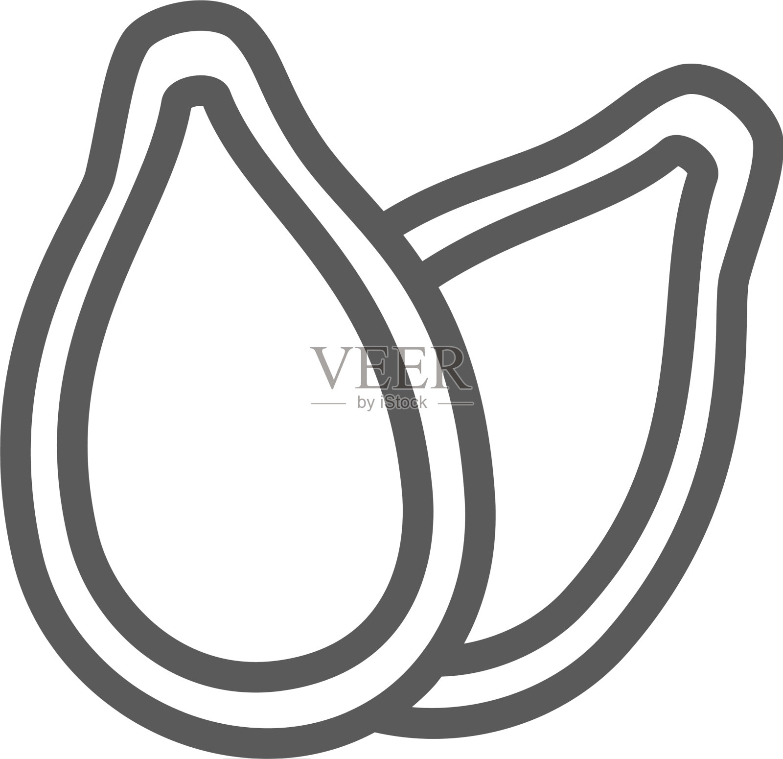 南瓜籽线图标图标素材