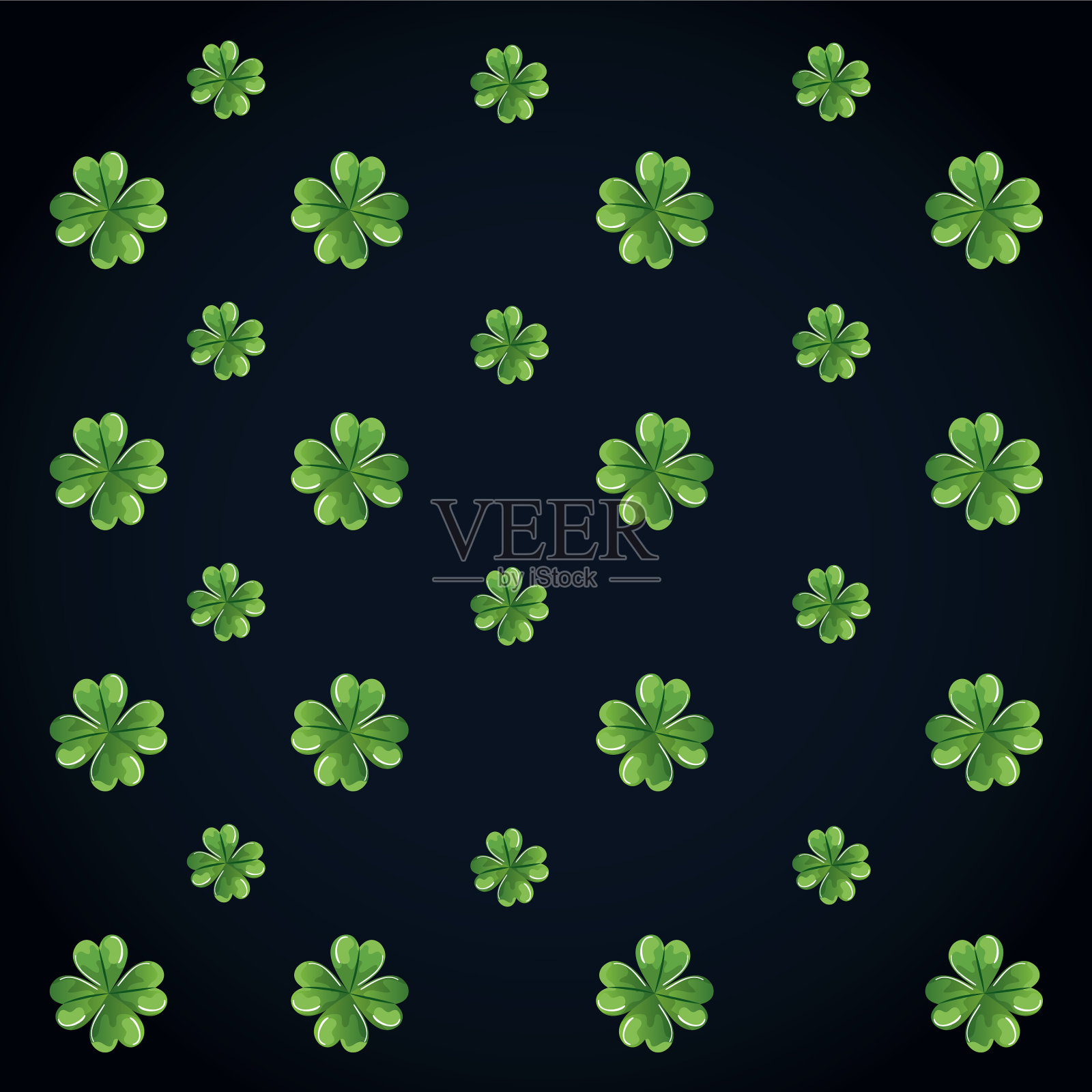 三叶草插画图片素材