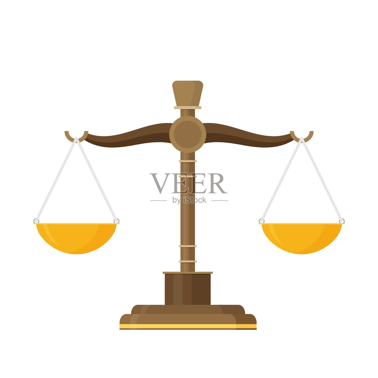 天平平衡图标平面设计设计元素图片