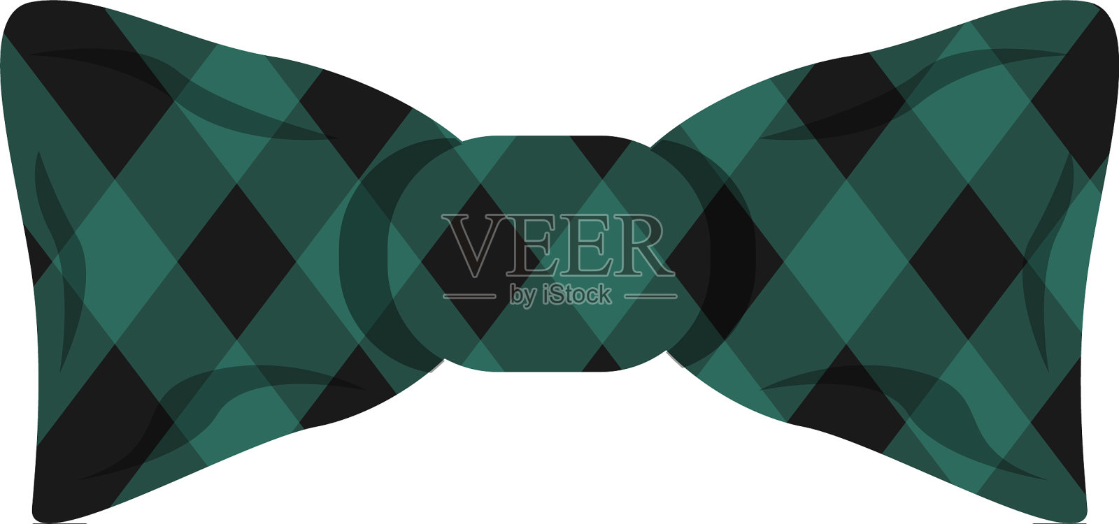 优雅的方形蝴蝶结图标卡通风格设计元素图片