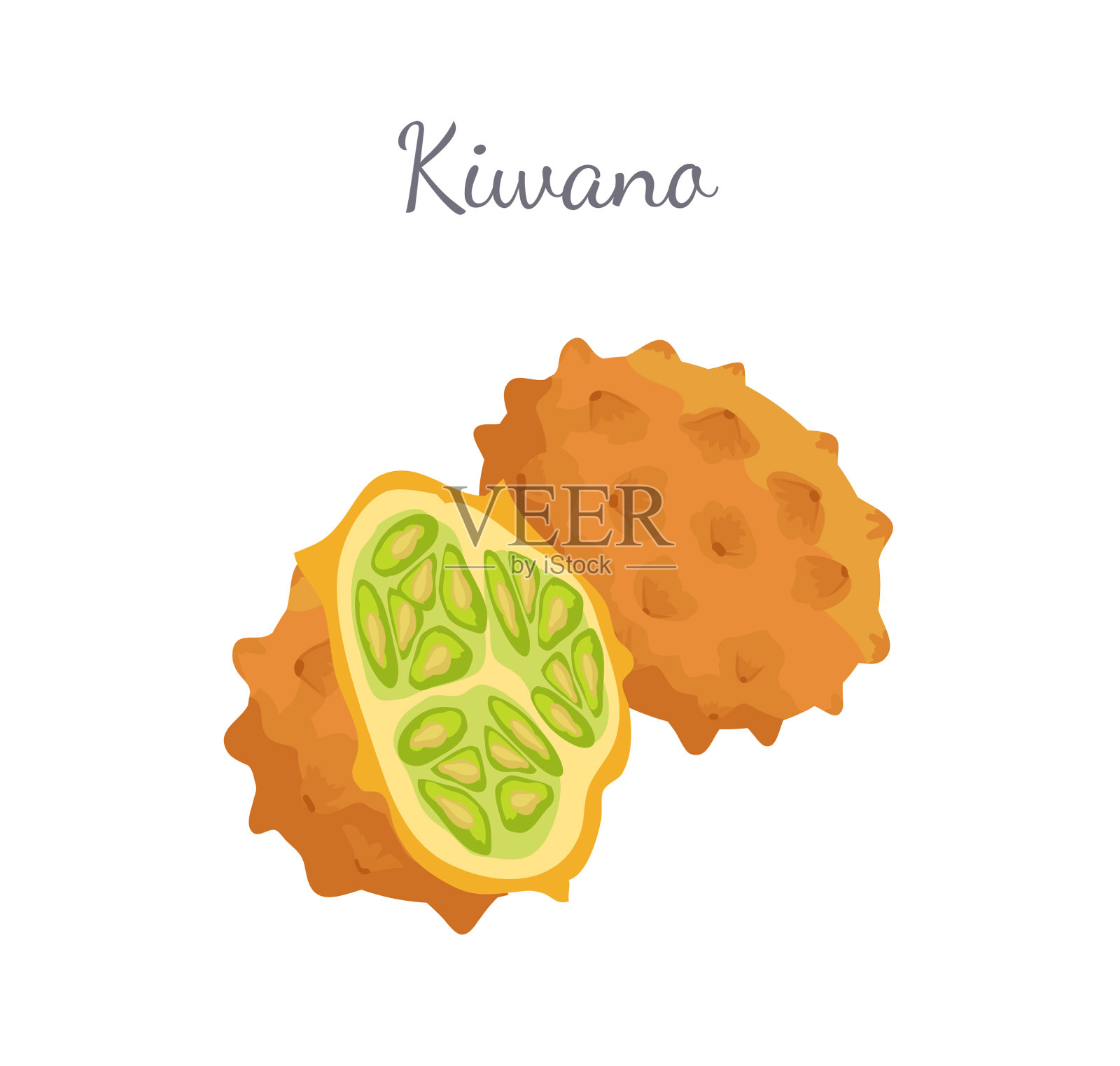 火参果是一种奇异多汁的水果设计元素图片