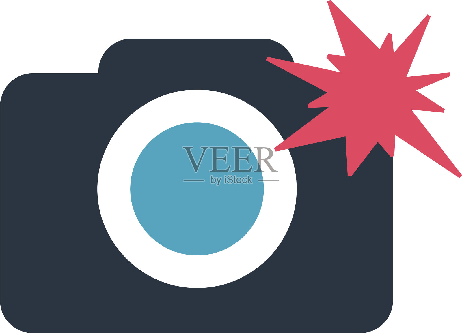 相机图标股票孤立在白色背景图标素材