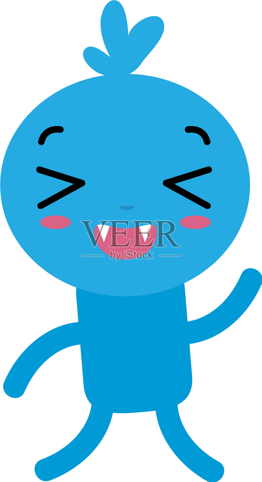 可爱的卡通娃娃角色设计元素图片