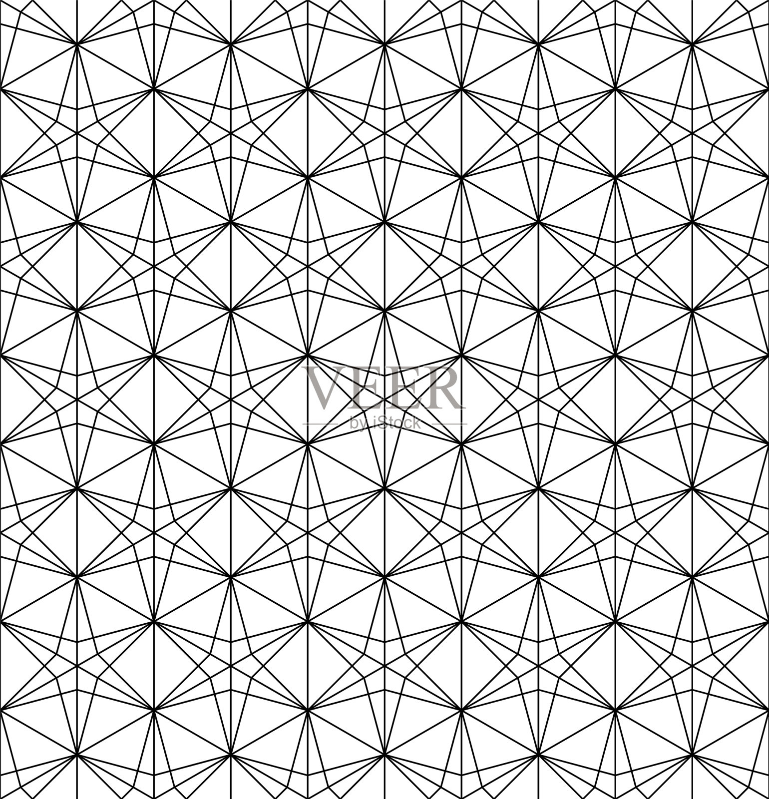 无缝日本传统装饰kumiko插画图片素材