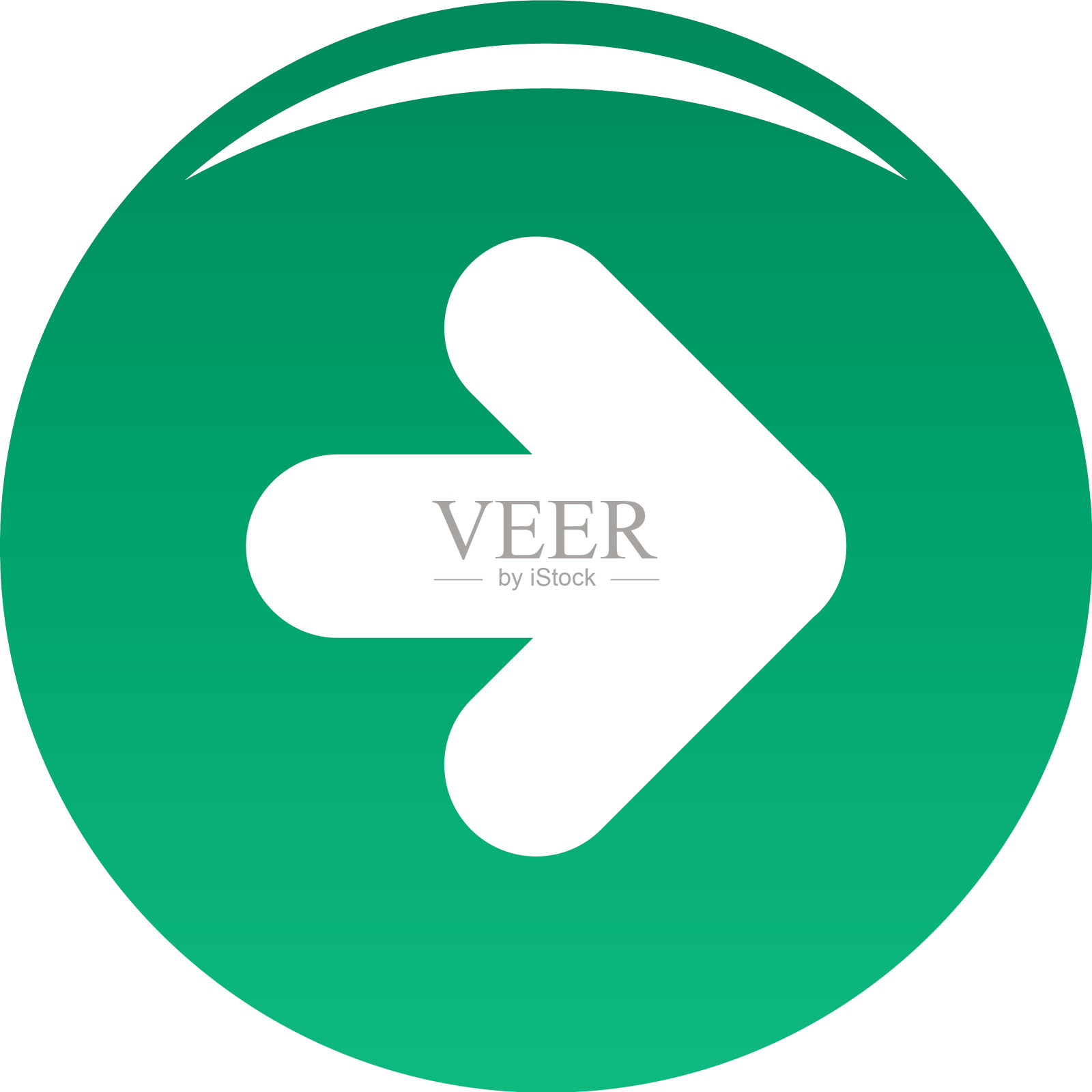 绿色箭头图标图标素材