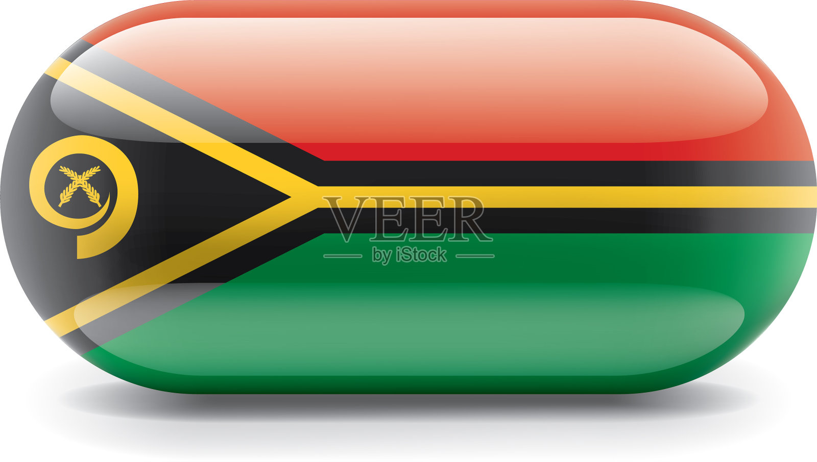 瓦努阿图国旗上的白色设计元素图片