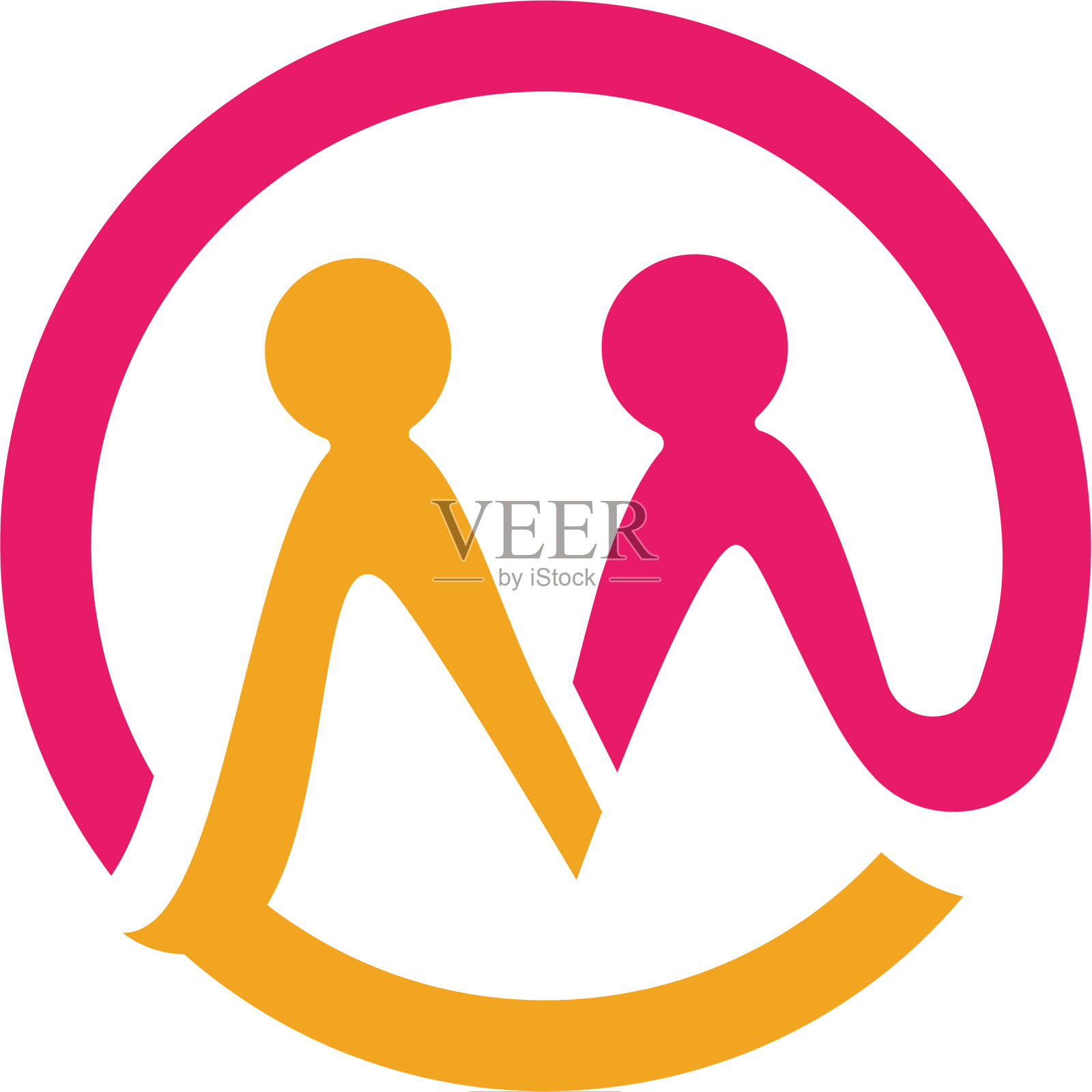 采用和社区护理标志模板设计元素图片