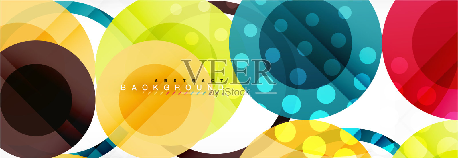 重叠圆设计背景插画图片素材