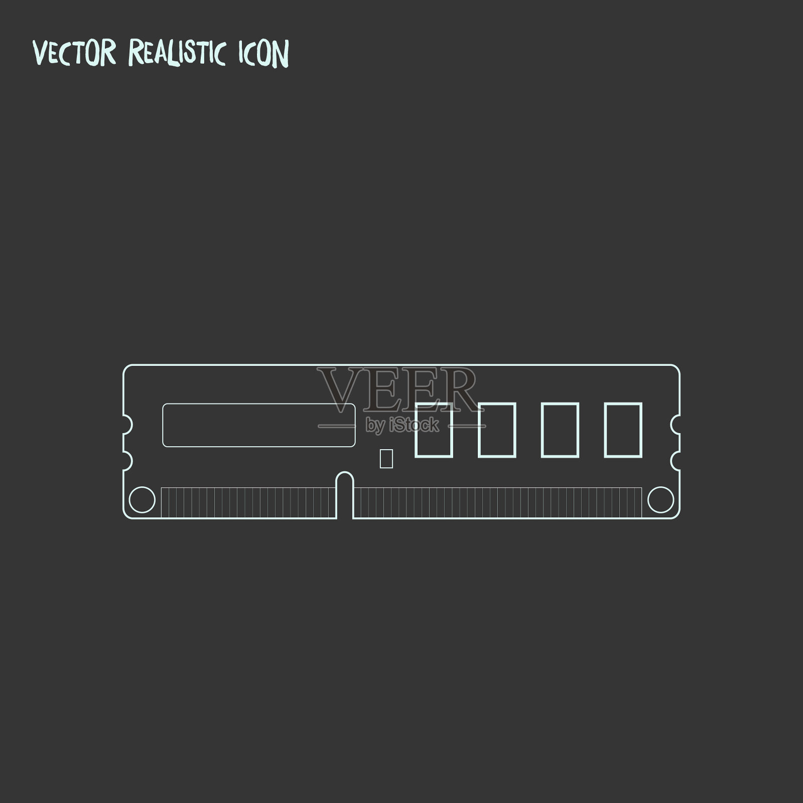 Ram图标线元素的Ram插画图片素材