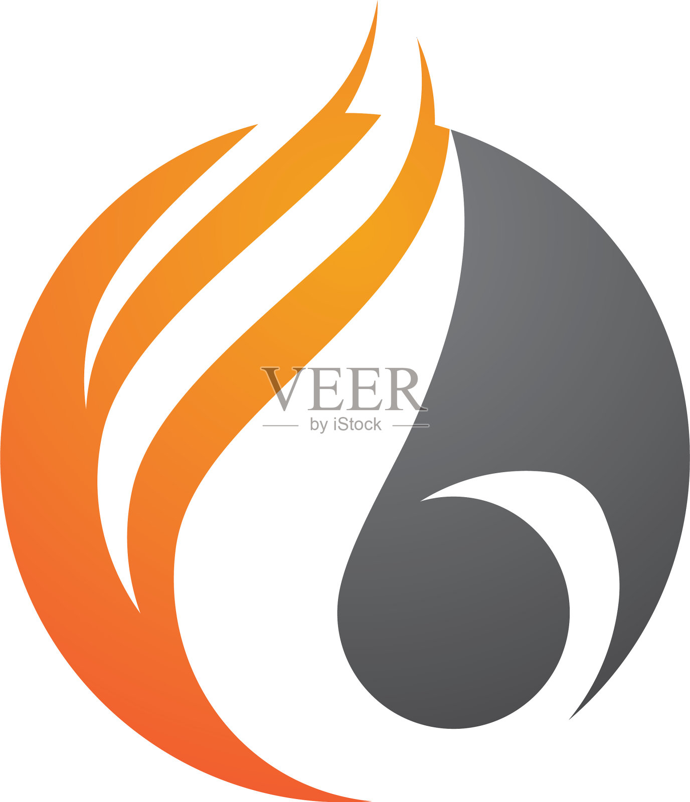 火焰标志模板设计元素图片