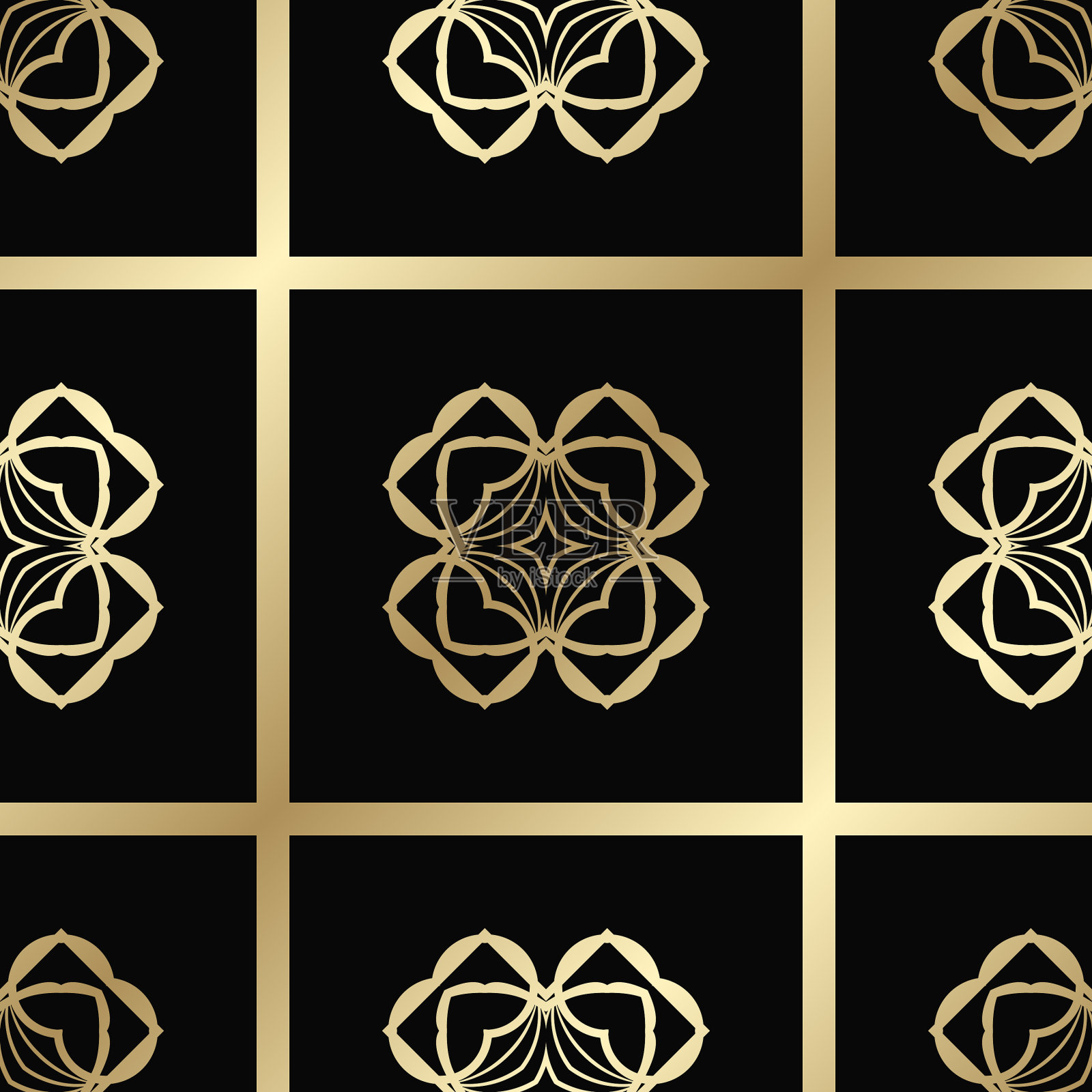 装饰艺术无缝图案插画图片素材