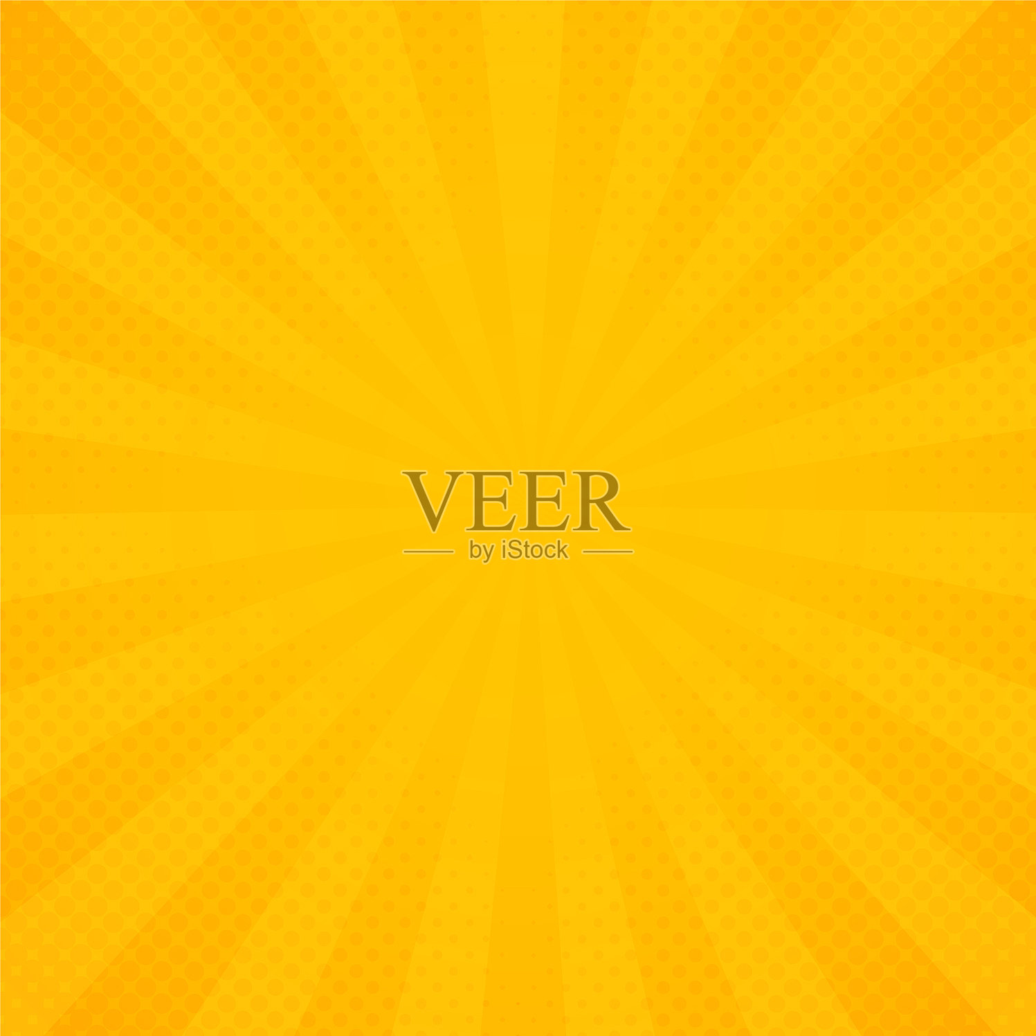 抽象太阳的黄色和橙色的光芒射线插画图片素材