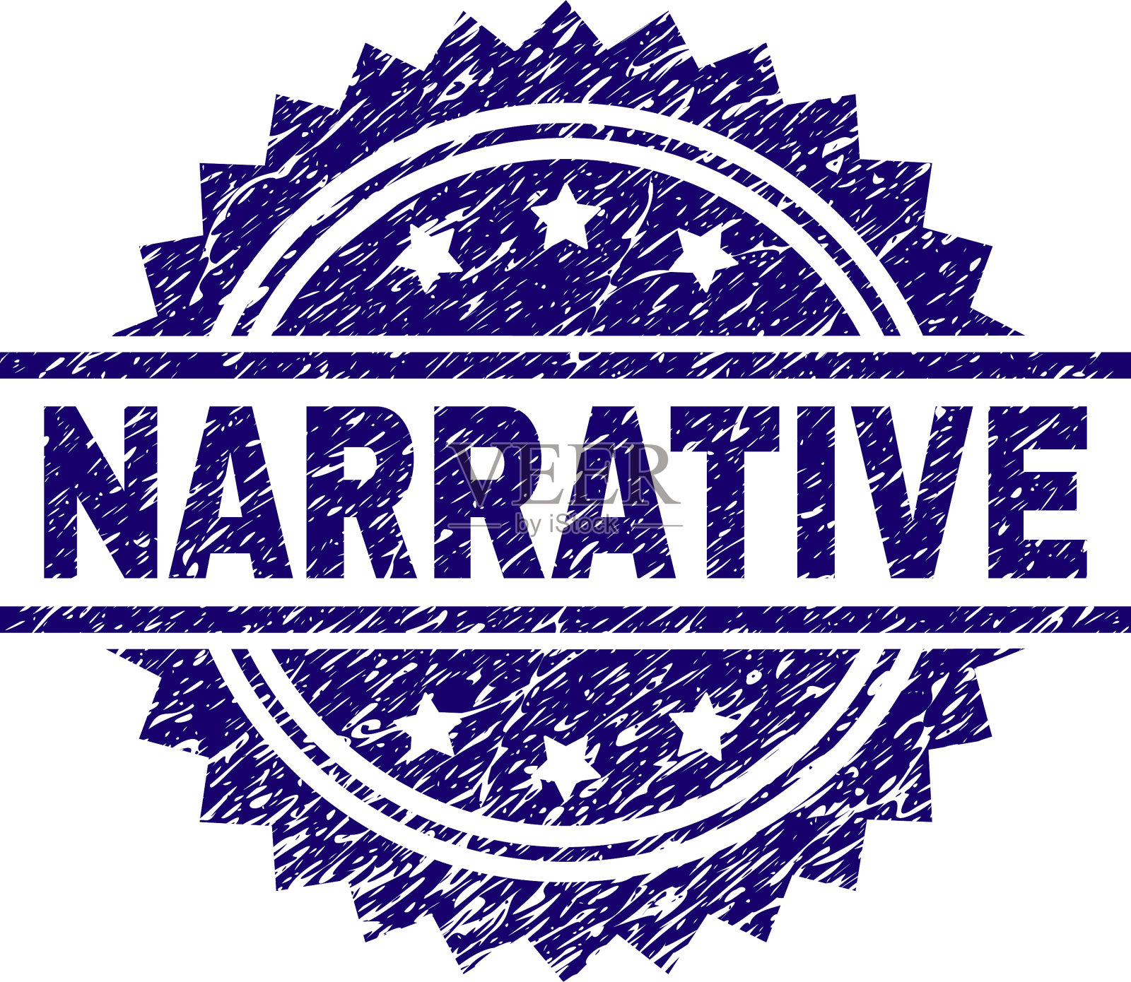 Grunge纹理叙事印章插画图片素材