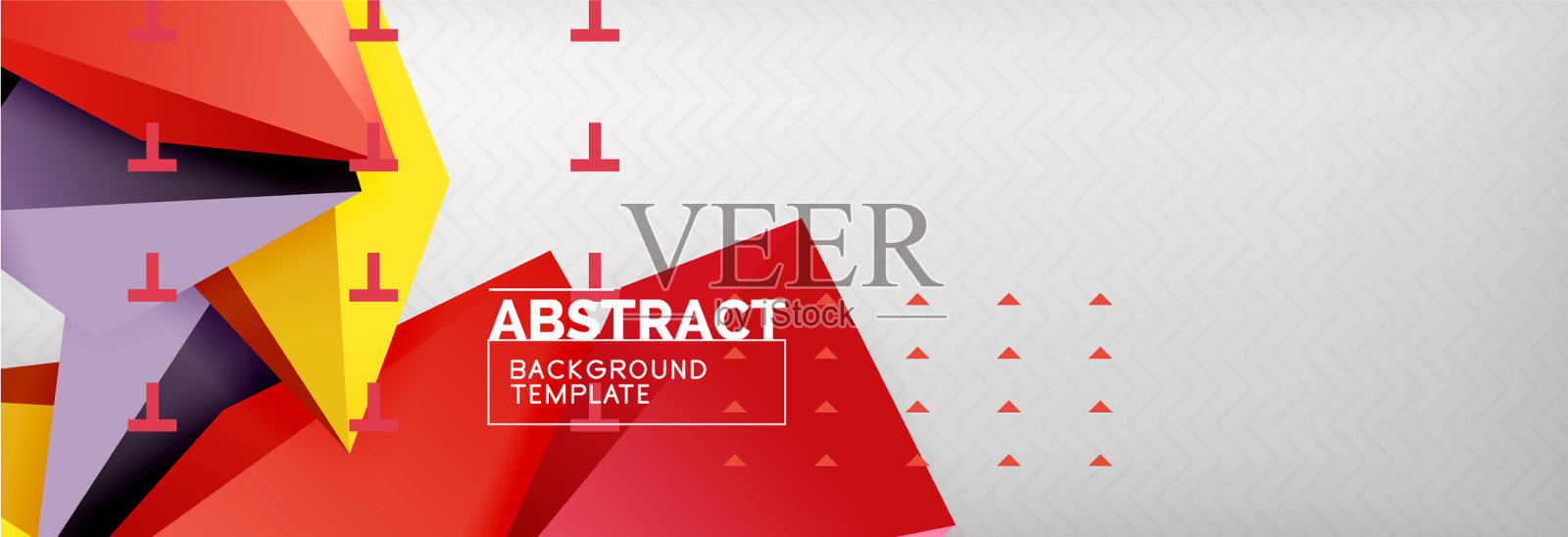 三维多边形形状几何背景插画图片素材