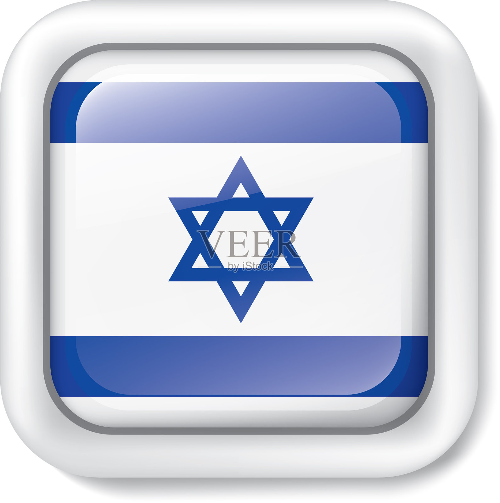 以色列国旗上有白色设计元素图片