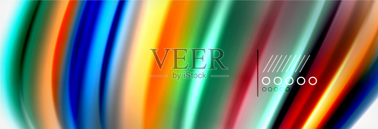 平滑的液体模糊波浪背景颜色流插画图片素材