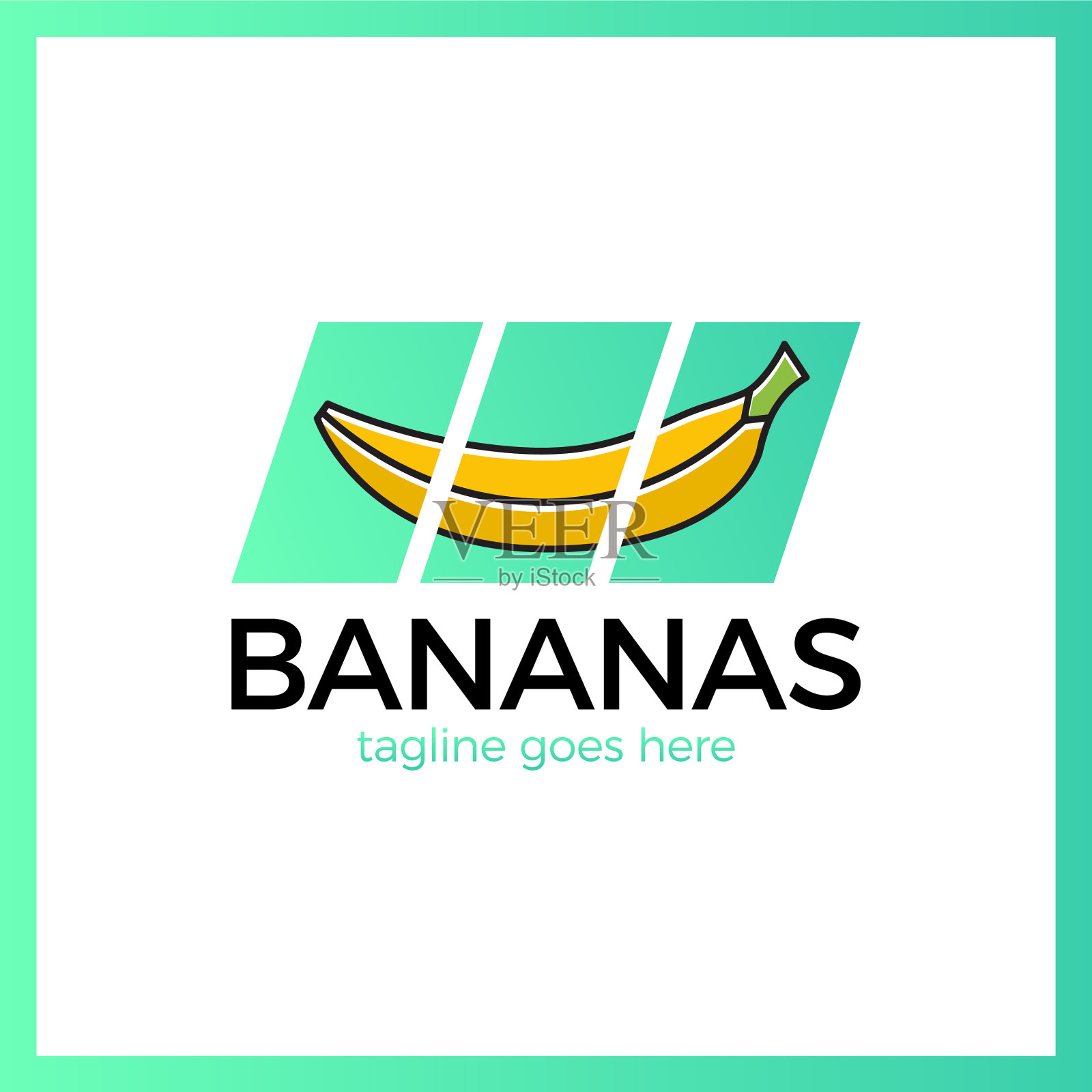 香蕉削减标志插画图片素材