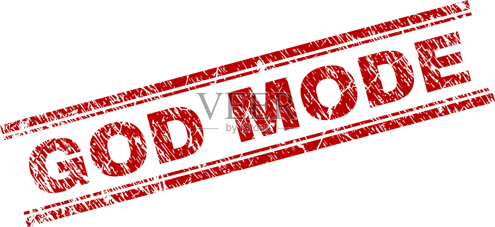 垃圾纹理神模式印章印章插画图片素材