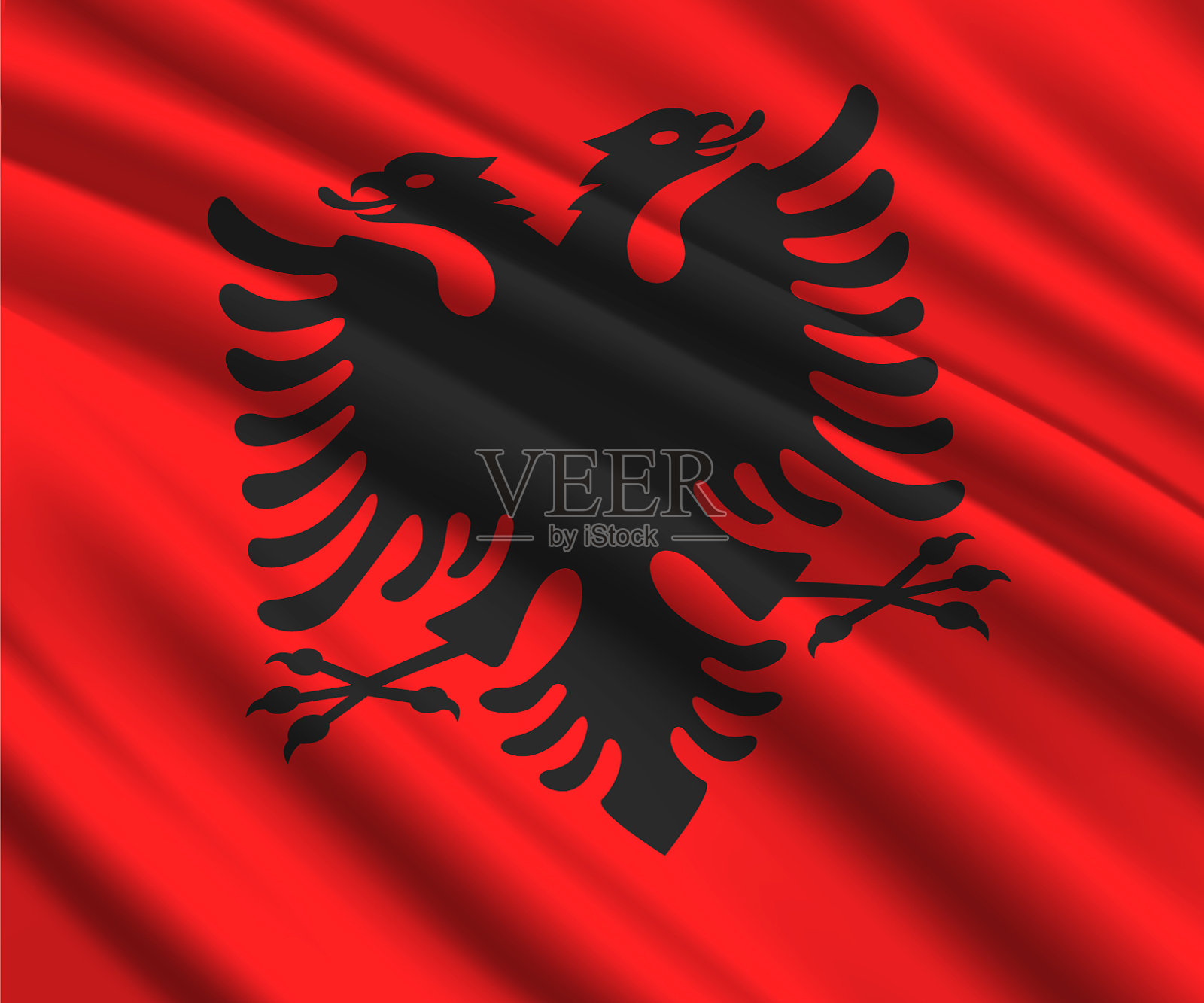 3 d挥舞着国旗插画图片素材