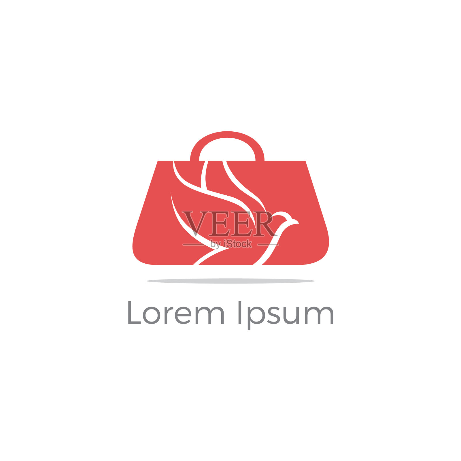 购物袋标识设计图标素材