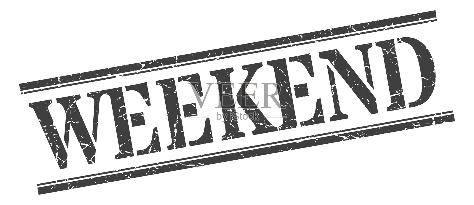 周末邮票周末广场垃圾标语周末插画图片素材