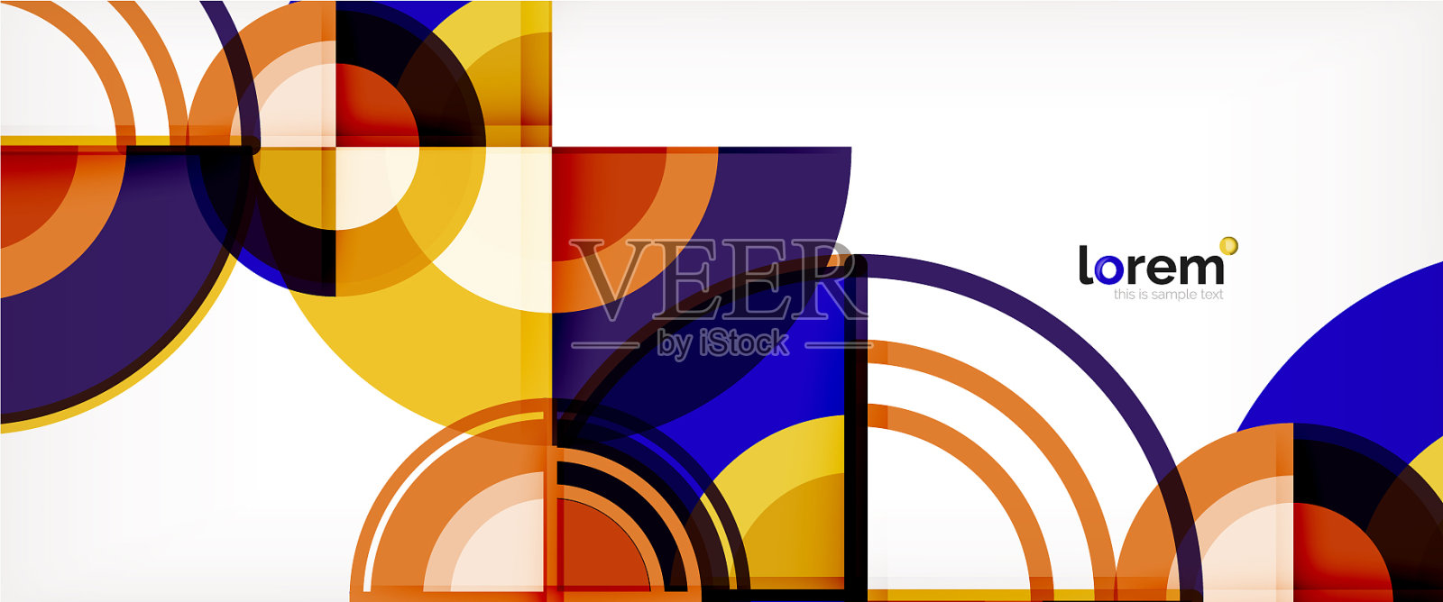 现代几何抽象背景插画图片素材