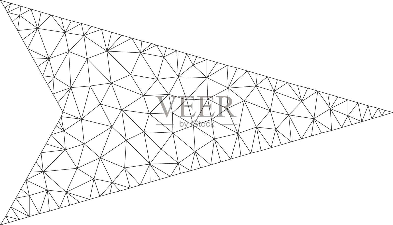 网格右箭头图标插画图片素材