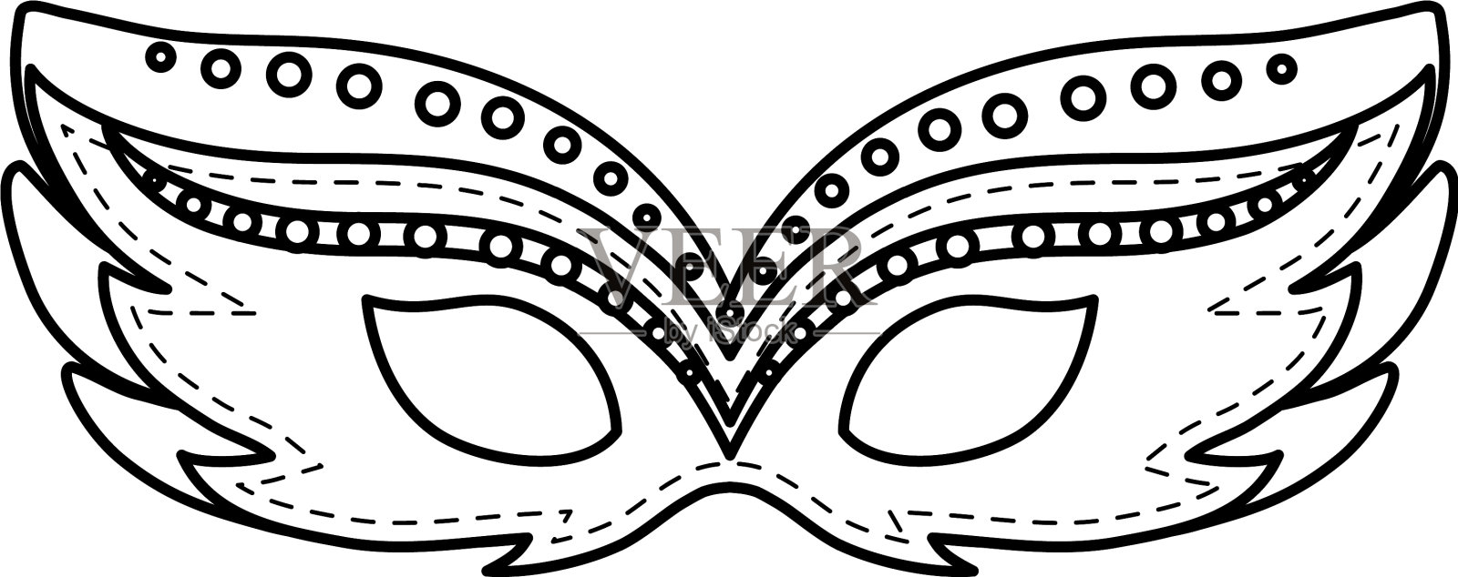 嘉年华面具配件图标设计元素图片