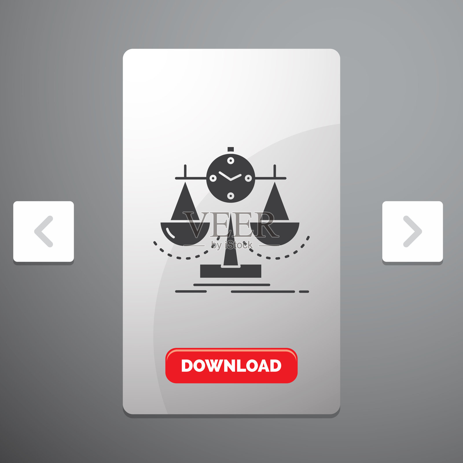 平衡管理衡量计分卡策略插画图片素材